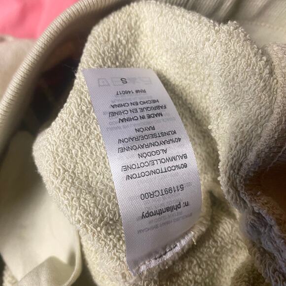 NWT n:Philanthropy Coco Beige Distressed Sweat Shorts Women's Size Small - Picture 9 of 9